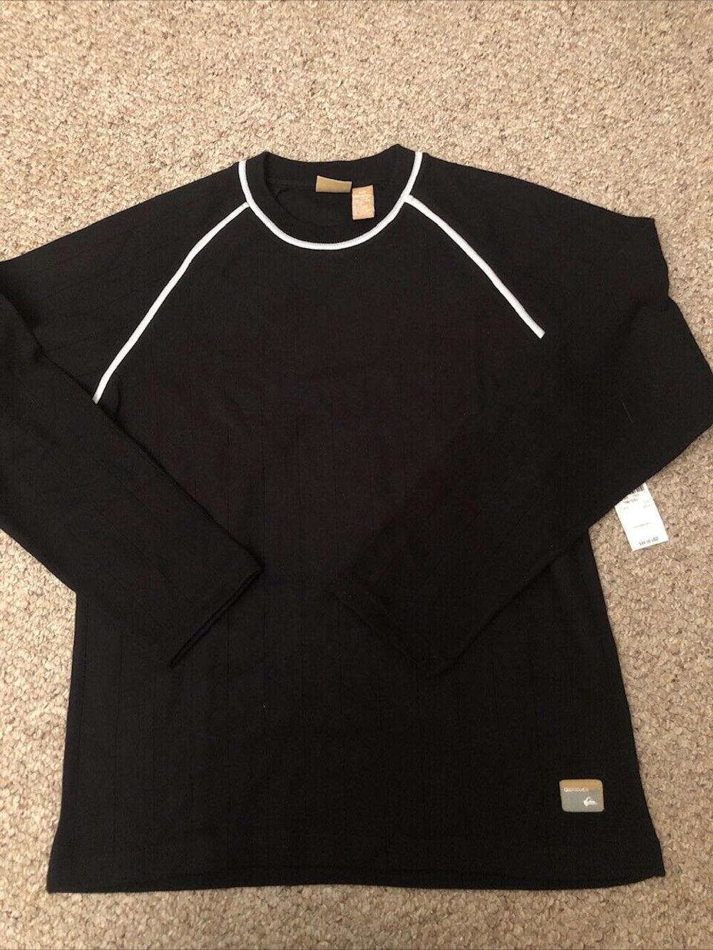 Quicksilver Brand Men's Hvy Shirt Long Sleeve Black Oversized Small New with Tag